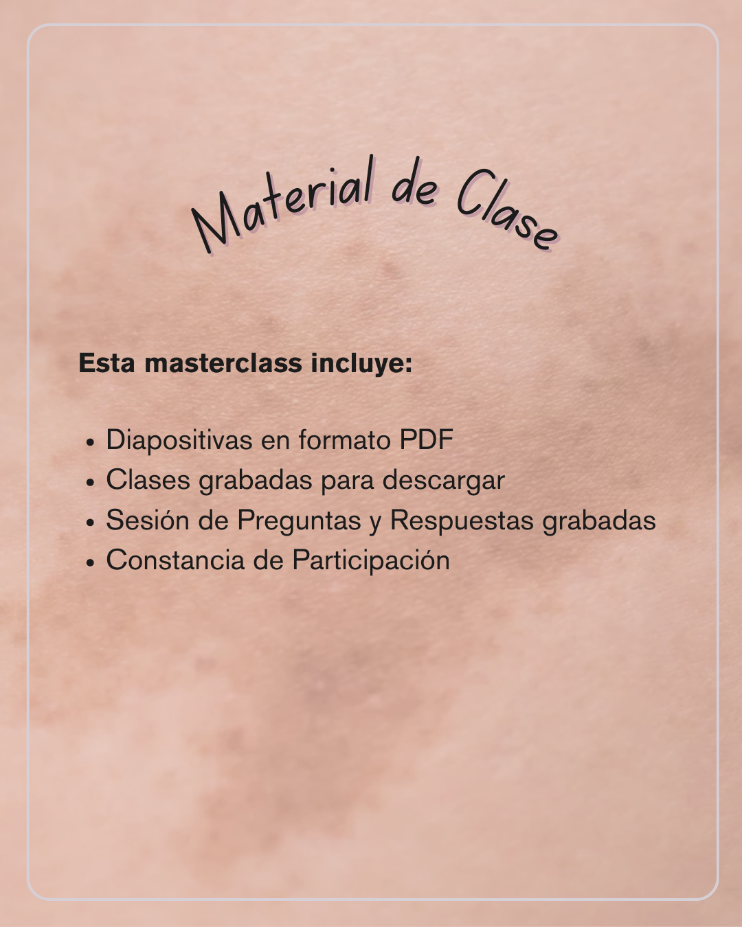 Masterclass: Hiperpigmentación de la piel